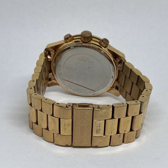 Michael Kors Runway MK8096 Womens Stainless Steel Analog Dial Quartz Watch MP713 - Picture 10 of 12